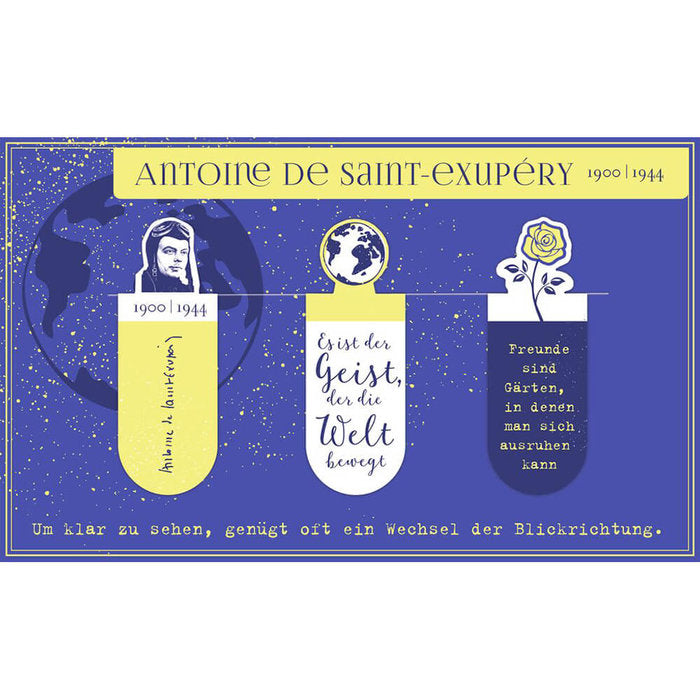 MARCAPAGINAS MAGNETICO ANTOINE DE SAINT-EXUPERY 6 UNIDADES | 6 UNIDADES | (MOSES) Imagen principal del producto