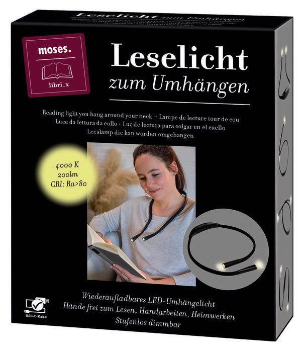 Lampara de Lectura Colgante Recargable USB MOSES