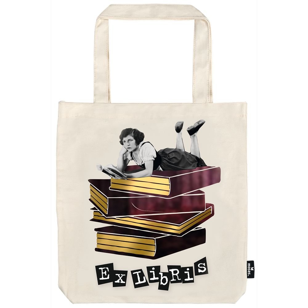 BOLSA DE TELA DE LA COMPRA EX LIBRIS | MOSES Imagen principal del producto