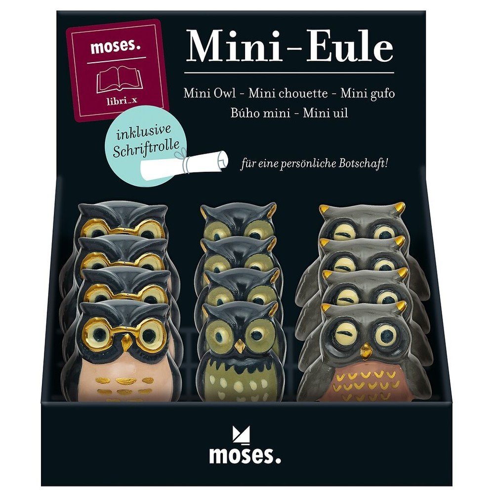Expositor 12 Buhos Cerámica de la Suerte Modelos Surtidos Marca Moses