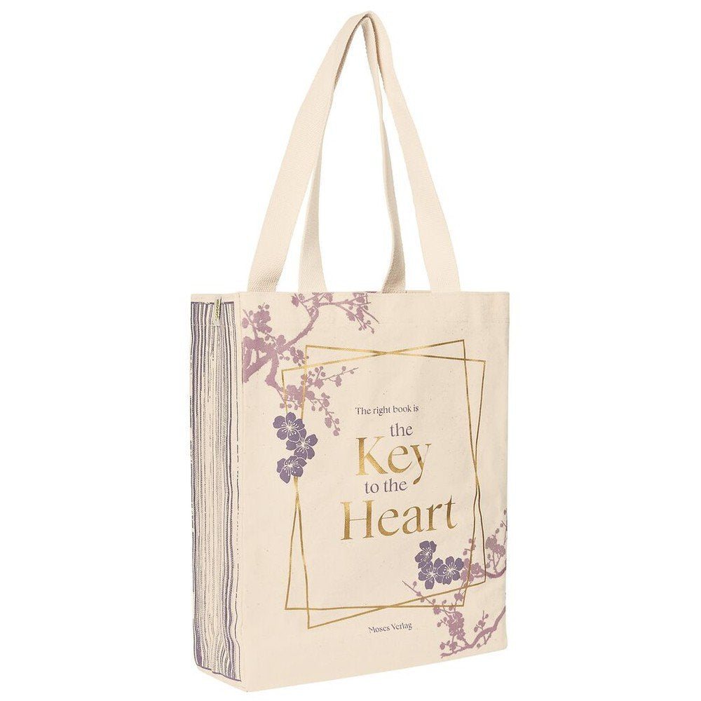 Bolsa de Tela de la Compra con Fondo Key to the Heart MOSES