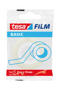 C/24 Rollos Basic Film Transparente 33mx19mm Bolsita Tesa