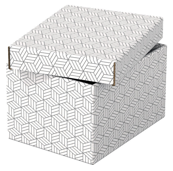 PACK 3U CAJA CARTON DECORATIVA BLANCO 255X200X150MM | LEITZ | 1 UNIDAD | 4049793072258 Imagen principal del producto