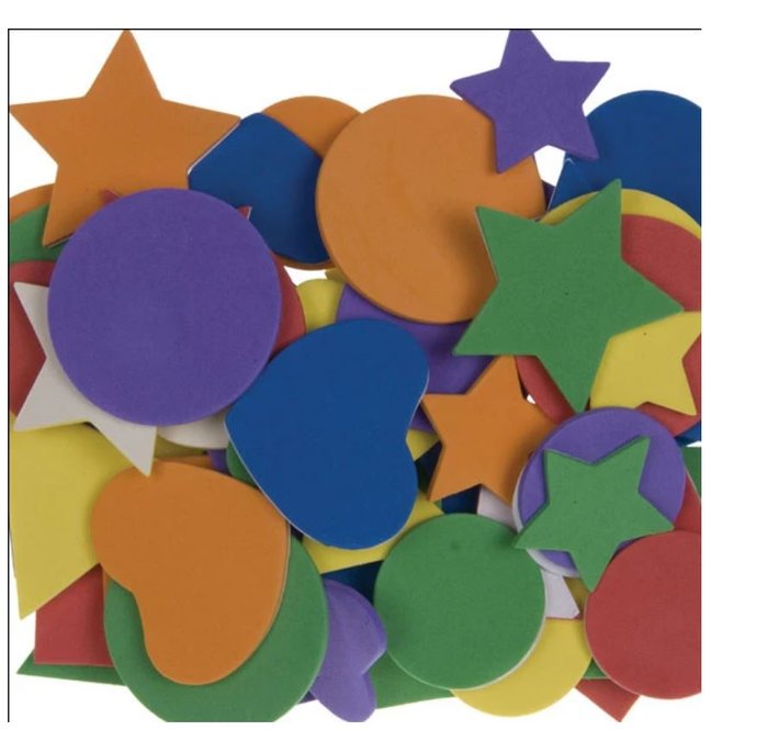Figuras Foam 60 Piezas Color y Tamaño Surtido Autoadhesivo I-MONDI Imagen principal del producto