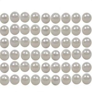Abalorios de plástico color natural 8mm I-Mondi, pack 6 unidades