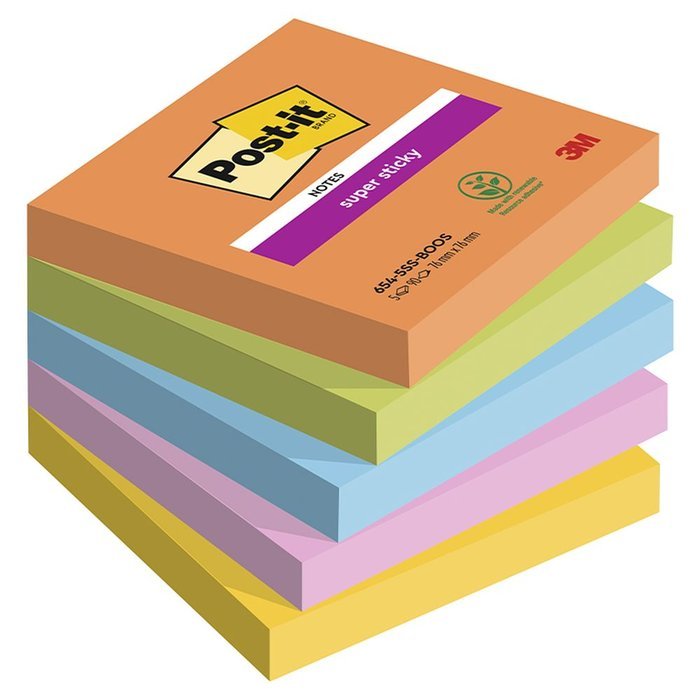 Nota Adhesiva Post-it 76x76 5x90h Boost Marca Post-it