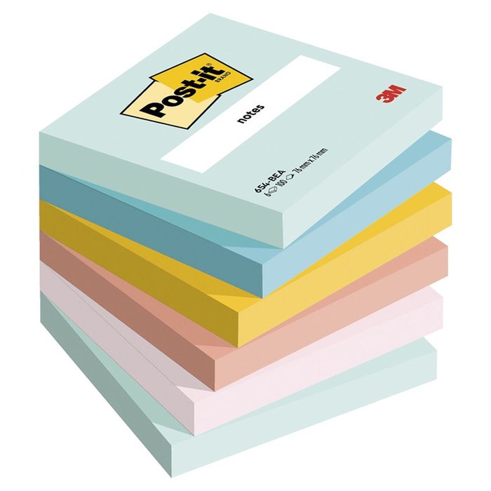 NOTA ADHESIVA POST-IT 76X76 6X100H BEACHSIDE | 1 UNIDADES | (POST-IT)