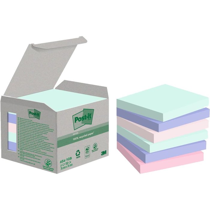 NOTA ADHESIVA POST-IT 76X76MM 12X100H SOUL | 1 UNIDADES | (POST-IT) Imagen principal del producto