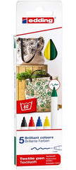 Rotulador Textil 4600 Edding Estuche 5 Colores Basicos | Edding | Pack 1 Unidades