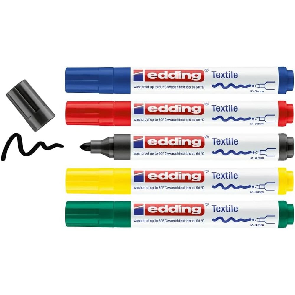 Rotulador Edding 4500 Tela 5 Colores Surtidos | Edding | Pack 1 Unidades Imagen principal del producto