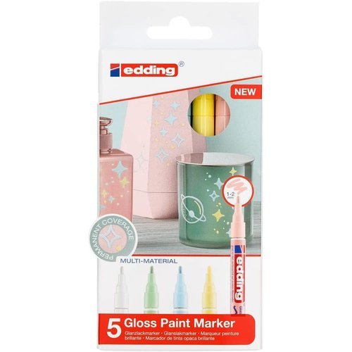 Rotulador Edding 751 Blister 5 Colores Pastel | Edding | Pack 1 Unidades Imagen principal del producto