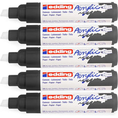 Rotulador Acrilico Edding 5000 Trazo Grueso Negro | Edding | Pack 5 Unidades