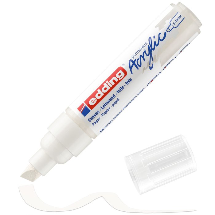 Rotulador Acrilico Edding 5000 Trazo Grueso Blanco Imagen principal del producto