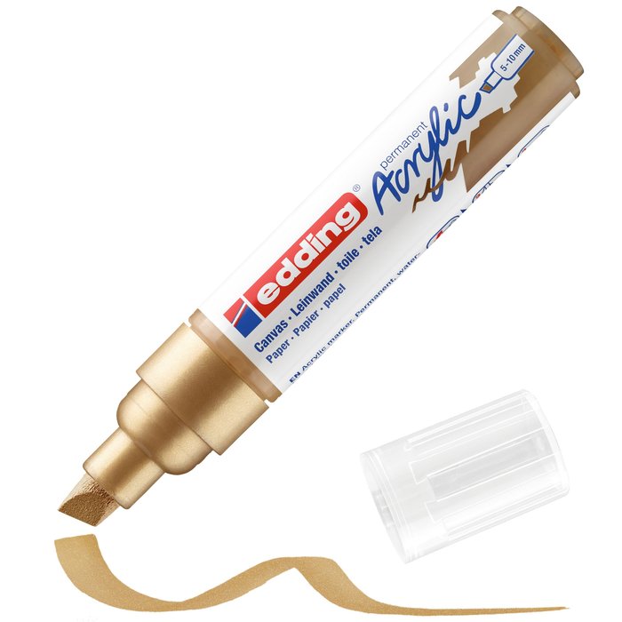 Rotulador Acrilico Edding 5000 Trazo Grueso Oro | Edding | Pack 5 Unidades Imagen principal del producto