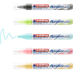 Rotulador Acrilico Edding 5100 Trazo Medio 5 Colores Pastel | Edding | Pack 1 Unidades