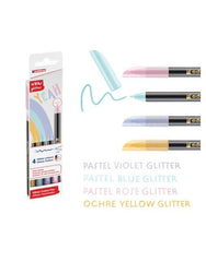 Rotulador Edding 1200 Glitter 4 Colores Pastel | Edding | Pack 1 Unidades