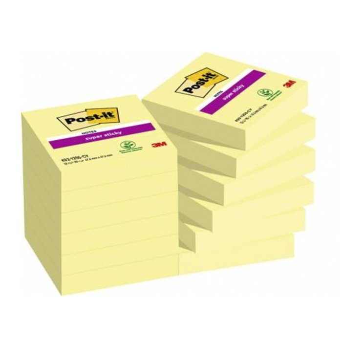 Nota Adhesiva Post-it 47 6x47 6 Super Adhesiva Amarilla Marca Post-it Imagen principal del producto
