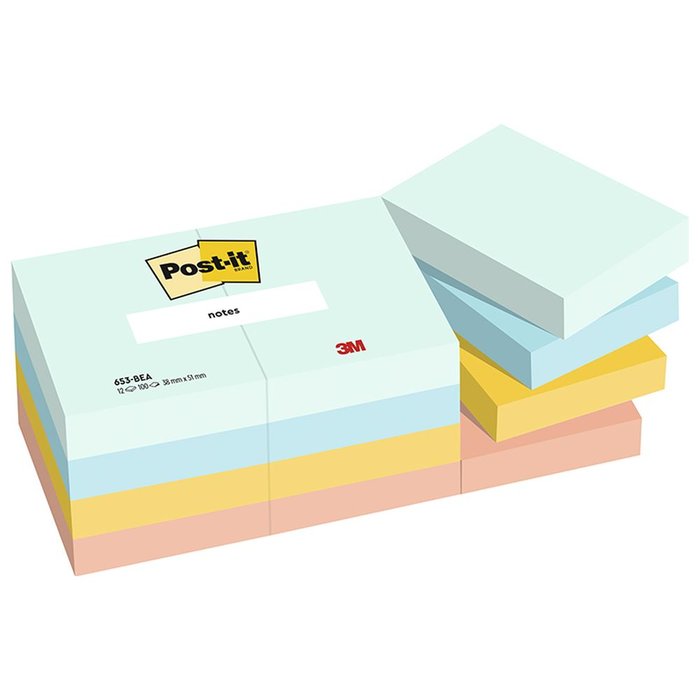 NOTA ADHESIVA POST-IT 38X51 6X100H BEACHSIDE | 1 UNIDADES | (POST-IT)