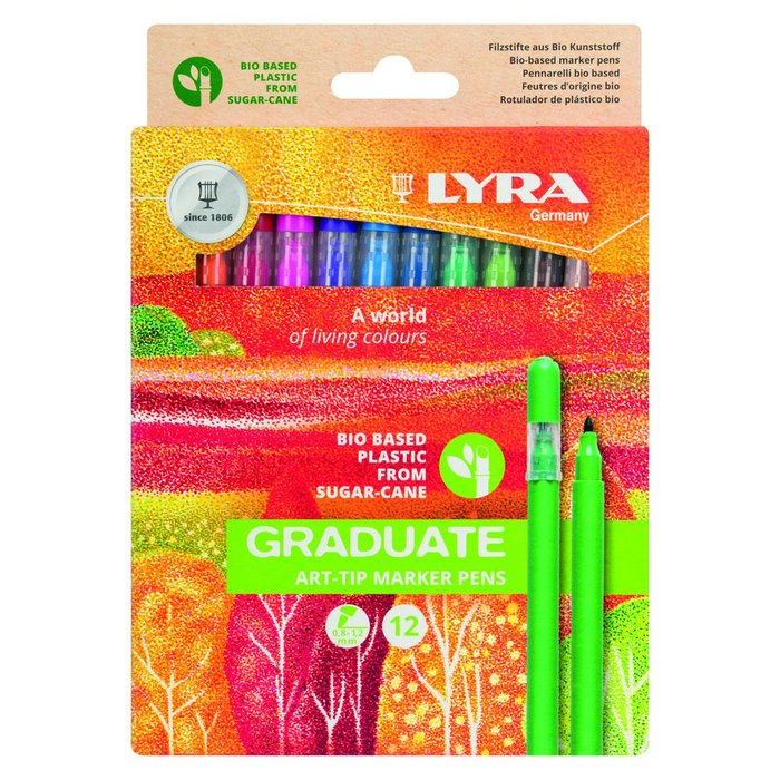 Rotulador Lyra Graduate Art Tip Estuche 12 Colores Surtidos