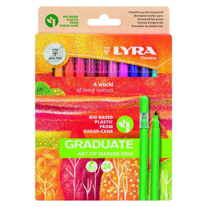 Rotulador Lyra Graduate Art Tip Estuche 24 Colores Surtidos Imagen principal del producto