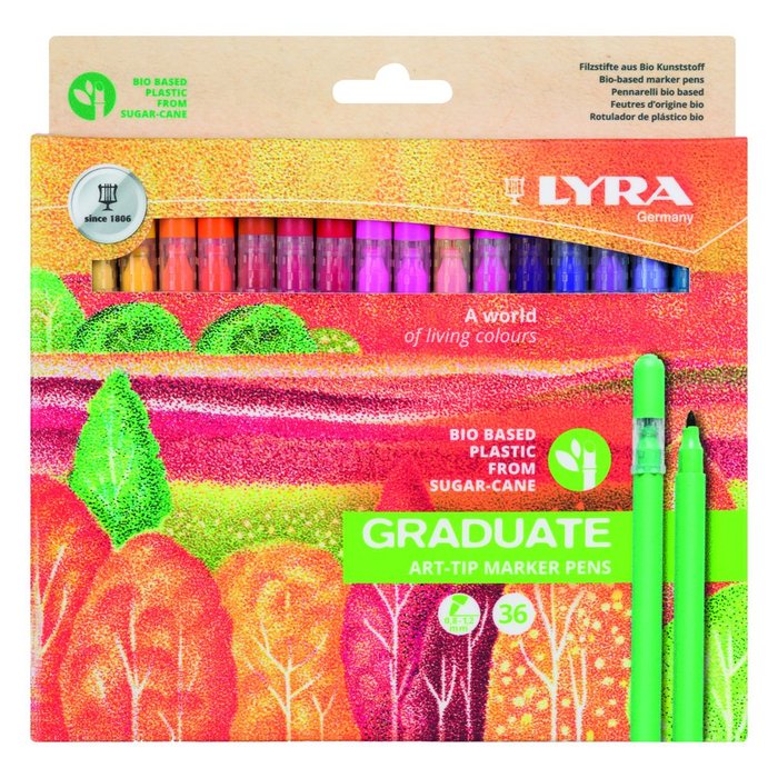 Rotulador Lyra Graduate Art Tip Estuche 36 Colores Surtidos