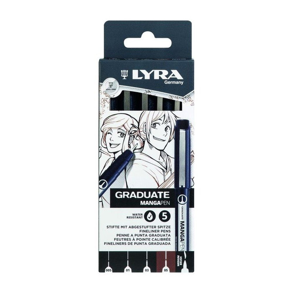 Rotulador Lyra Graduate Manga 6 unidades surtidas
