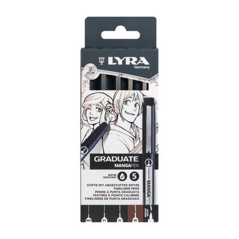 Rotulador Lyra Graduate Manga 6 unidades surtidas