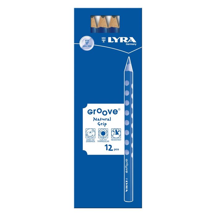 LAPIZ GRAFITO LYRA GROOVE GRUESO CAJA 12 UD | 12 UNIDADES | (LYRA) Imagen principal del producto