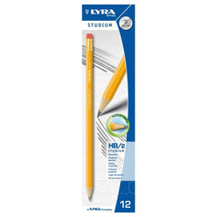 LAPIZ GRAFITO LYRA STUDIUM HB CON GOMA | 12 UNIDADES | (LYRA)