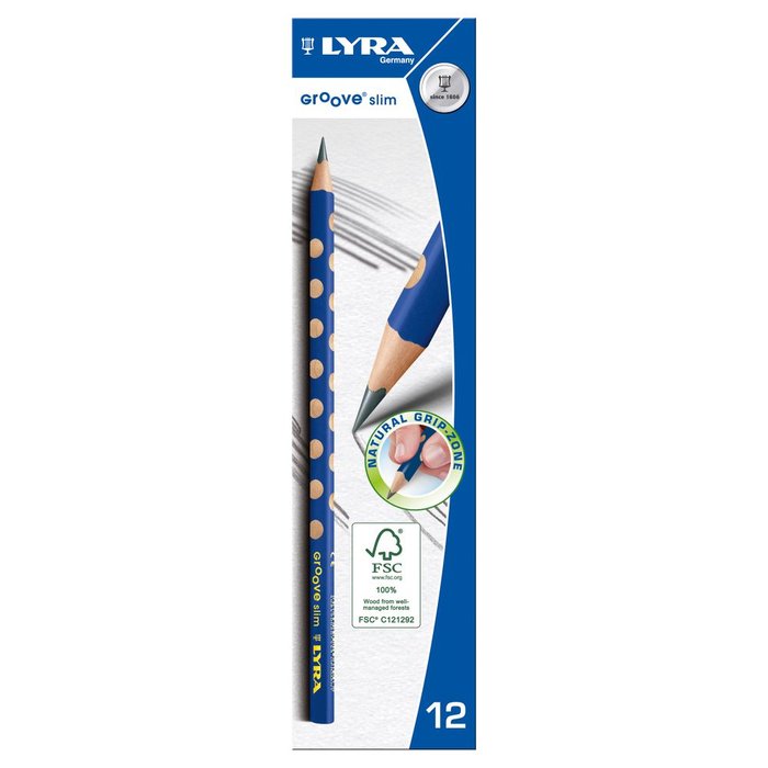 LAPIZ LYRA GROOVE GRAFITO SLIM FINO | 12 UNIDADES | (FILA)