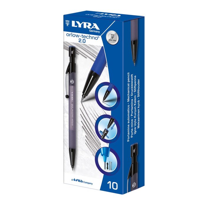PORTAMINAS 2MM LYRA ORLOW TECHNO 20 | 10 UNIDADES | (LYRA)