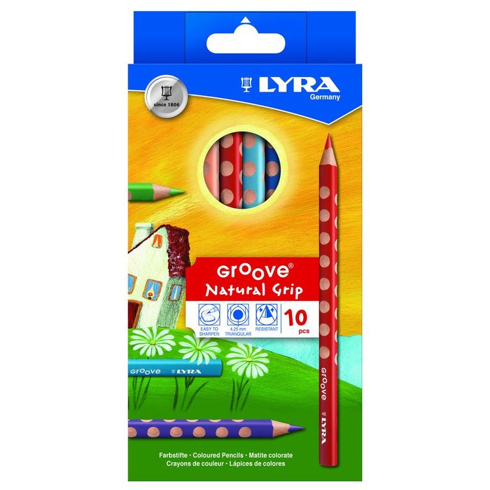 LAPIZ LYRA GROOVE 10 COLORES SURTIDOS | 1 UNIDADES | (LYRA) Imagen principal del producto