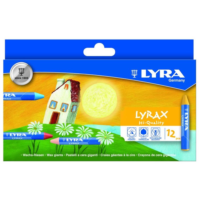 Ceras Maxi Lyra Lyrax Estuche 12 unidades Imagen principal del producto