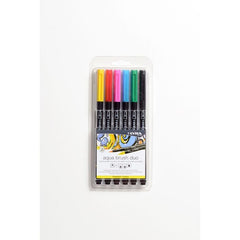 Rotulador Lyra Aqua Brush Duo Tonos Primarios 6 Uds | Lyra | Pack 1 Unidades