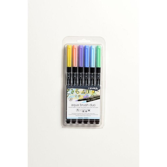 Rotulador Lyra Aqua Brush Duo Tonos Pastel 6 Uds | Lyra | Pack 1 Unidades Imagen principal del producto