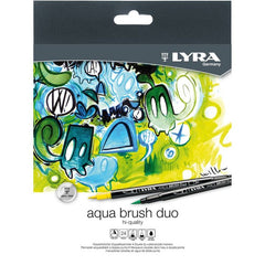 Rotulador Lyra Aqua Brush Duo 24 Colores Surtidos | Lyra | Pack 1 Unidades