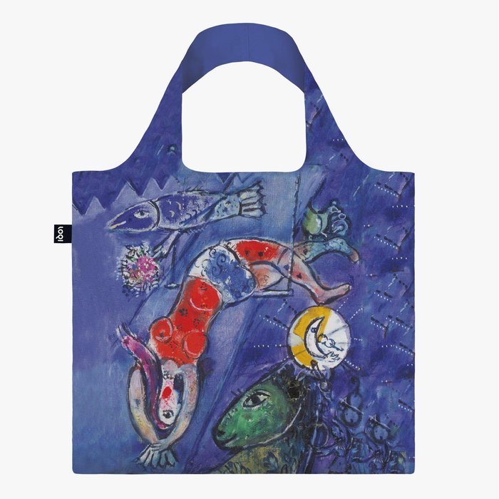 BOLSA PLEGABLE LOQI MARC CHAGALL THE BLUE CIRCUS | LOQI Imagen principal del producto