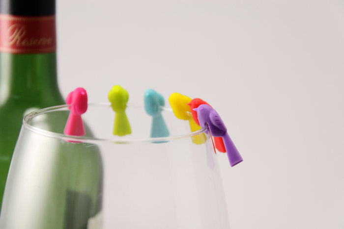 MARCADORES DE VASOS PAJARITOS DE COLORES | WINKEE | 1 UNIDAD | 4260767640475 Imagen principal del producto
