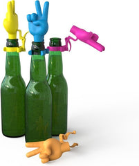 SET 4 TAPONES DE BOTELLAS SIMBOLO DE PAZ | WINKEE | 1 UNIDAD | 4260767642004