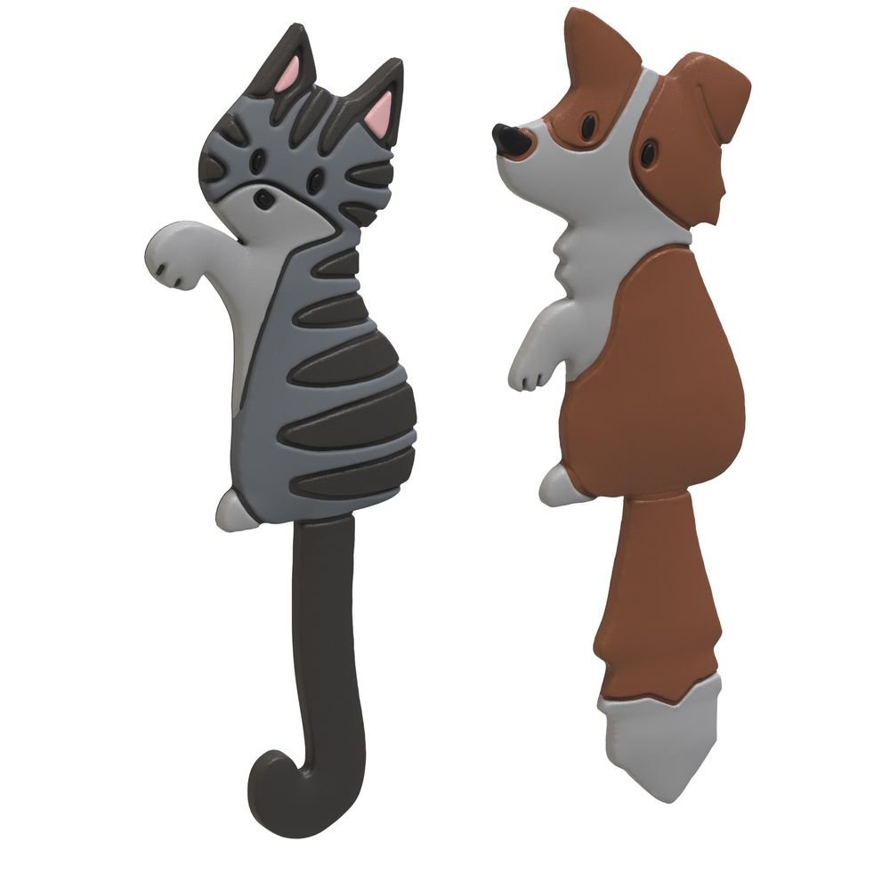 Ganchos magneticos Gato y Perro Winkee Pack 2 unidades Imagen principal del producto
