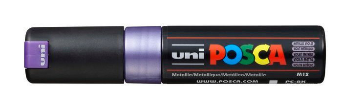 Rotulador Posca Pc-8K Violeta Metalico | Posca | Pack 6 Unidades