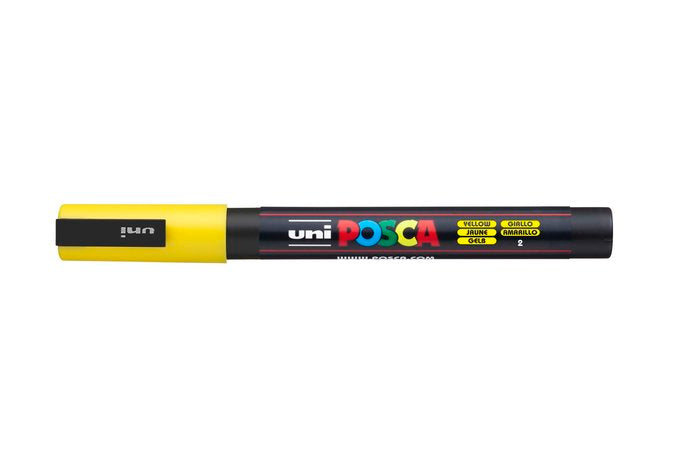 Rotulador Uni Posca Pc-3M Amarillo | Posca | Pack 6 Unidades Imagen principal del producto