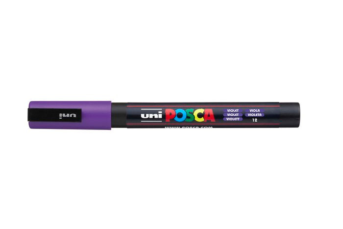 Rotulador Uni Posca Pc-3M Violeta | Posca | Pack 6 Unidades