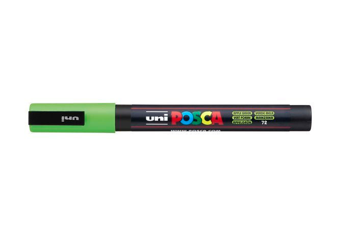 Rotulador Uni Posca Pc-3M Verde Manzana | Posca | Pack 6 Unidades
