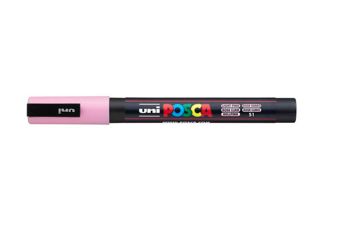 Rotulador Uni Posca Pc-3M Rosa Claro | Posca | Pack 6 Unidades