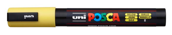 Rotulador Uni Posca Pc-5M Amarillo | Posca | Pack 6 Unidades