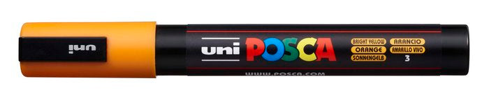 Rotulador Uni Posca Pc5-M Naranja Medio | Posca | Pack 6 Unidades