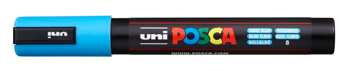 Rotulador Uni Posca Pc-5M Azul Claro | Posca | Pack 6 Unidades
