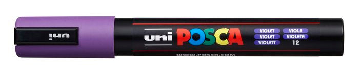 Rotulador Uni Posca Pc-5M Violeta | Posca | Pack 6 Unidades Imagen principal del producto