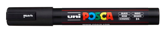 Rotulador Uni Posca Pc-5M Negro | Posca | Pack 6 Unidades